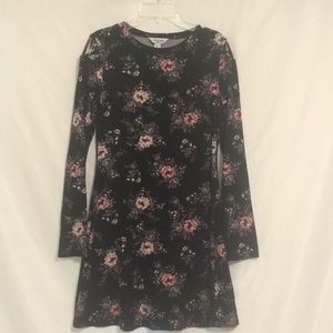 Arizona Black Floral Print Dress